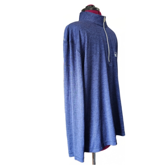 Seattle Seahawks NFL Team Apparel Heather Blue 1/4 Zip Pullover Shirt Men's XL - Picture 4 of 12